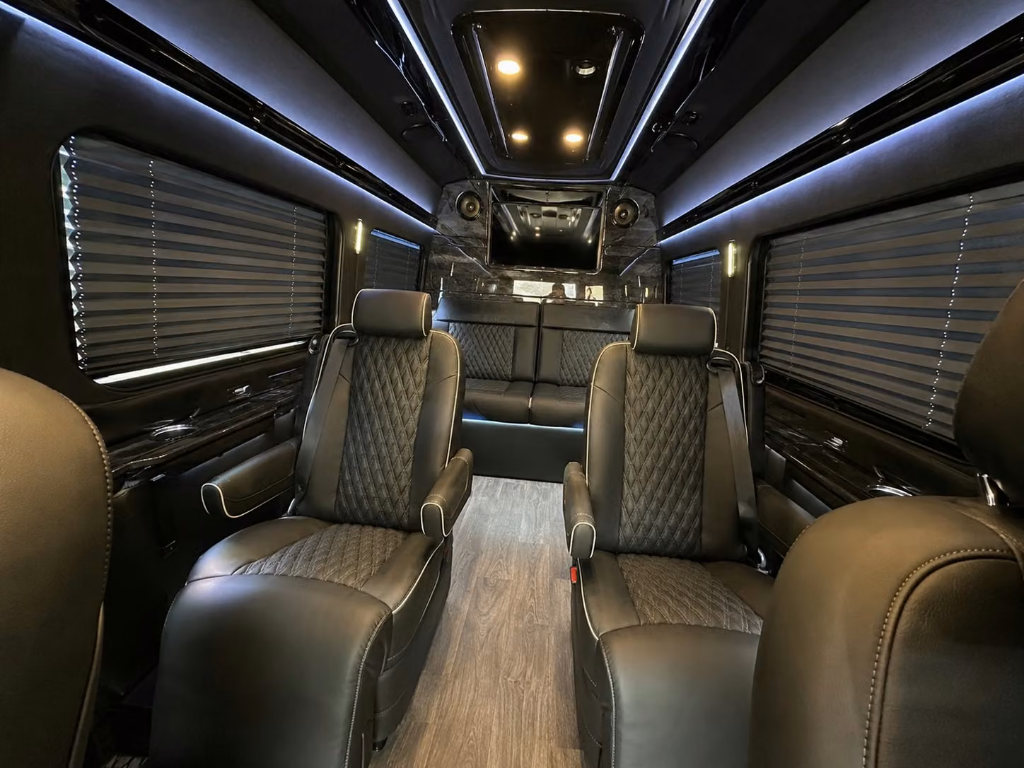 sprinter van with driver inside
